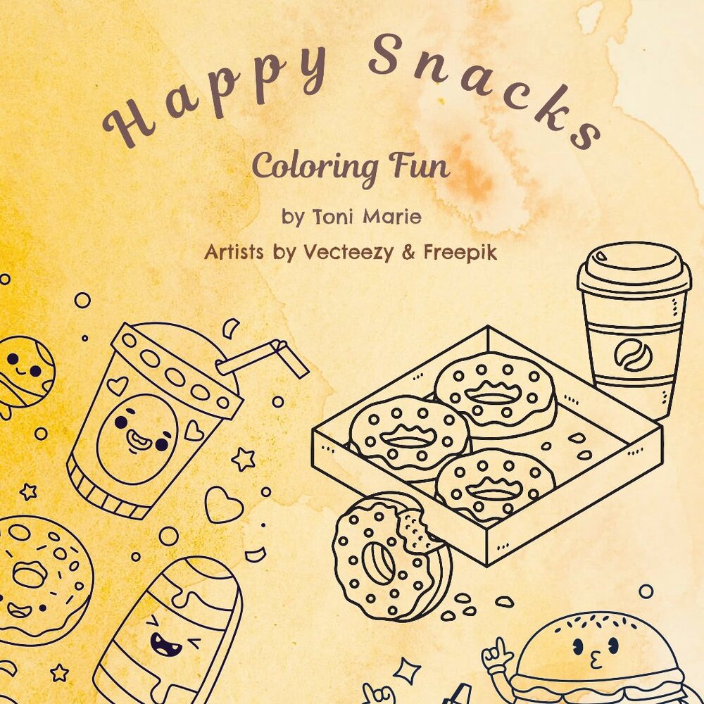 Happy Snacks Coloring Fun (25 Images)